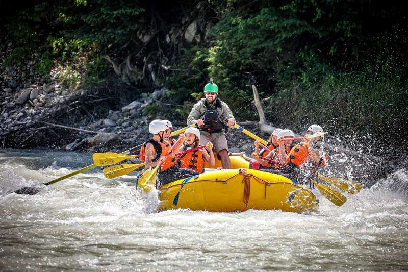 Golden, BC: Kicking Horse River Family Rafting with Lunch - The 25-minute ride to the river