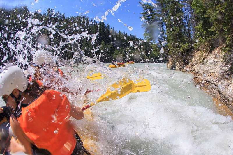 Golden, BC: Kicking Horse River Whitewater Raft Experience - The first safety briefing and the 25-minute ride