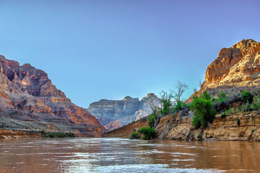Grand Canyon Helicopter Tour with Black Canyon Rafting - Grand Canyon West from above