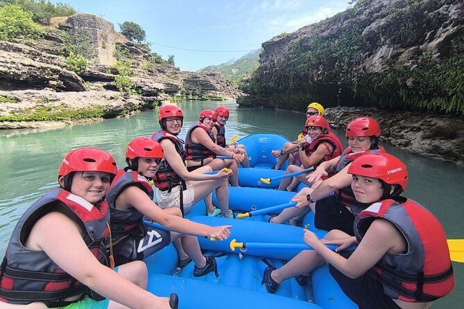 Guided Rafting Tour - Vjosa River National Park - Permet, Albania - A riverside pause for swimming and snacks