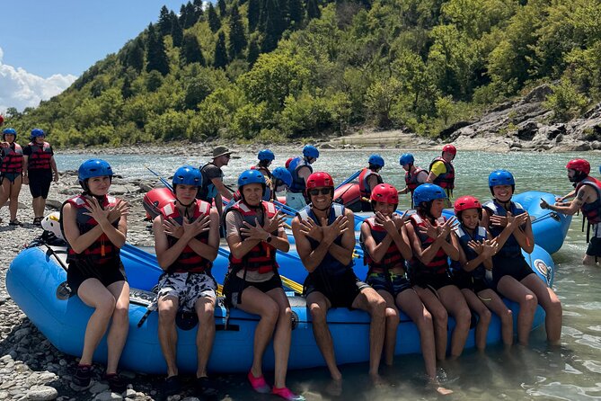 Guided Rafting Tour - Vjosa River National Park - Permet, Albania - The middle stretch: green banks and more action