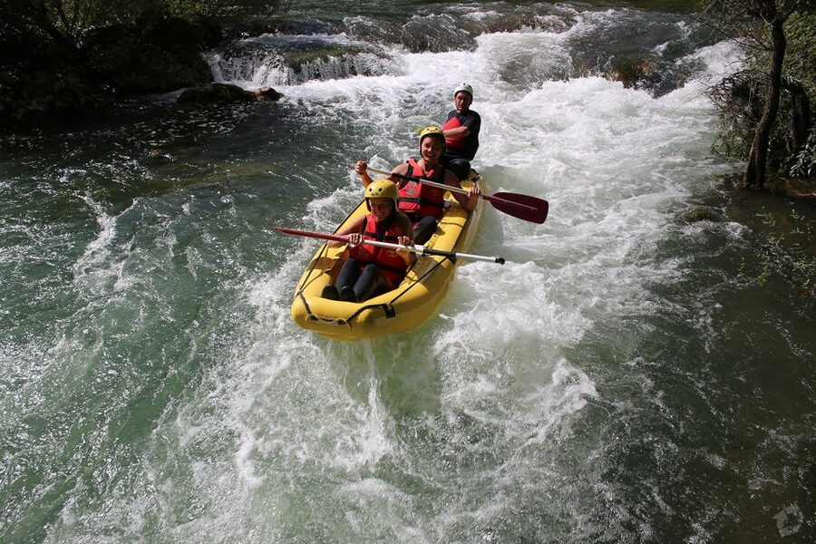Half-Day Cetina River Rafting - The Cetina canyon between the rapids