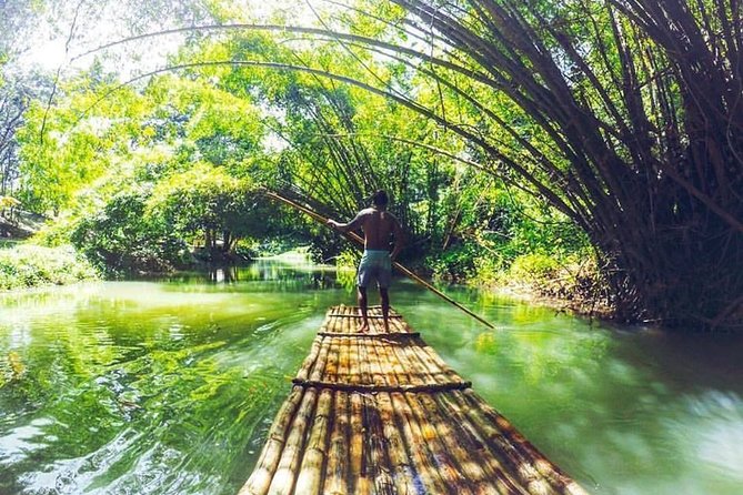 Half-Day Private Rafting Tour to Martha Brae from Falmouth - The 30-foot bamboo raft and the quiet river ride