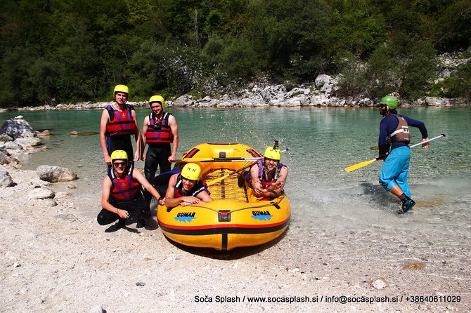 Half Day Rafting On Soca River - The 8-kilometer rafting run