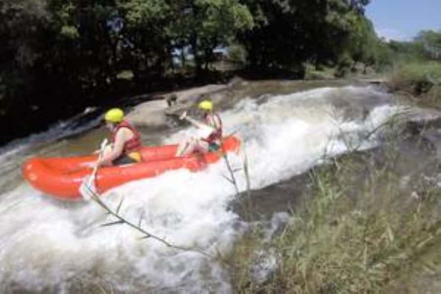Hazyview: White Water Rafting on Sabie River - What the grade 2 to 3 rapids feel like