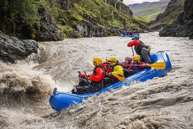 Iceland’s Top Grade 4 Rafting – Drysuit, Canyon & Adrenaline - Rapids, canyon walls, and calmer water