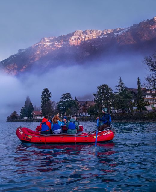 Interlaken: Raclette Rafting - Meeting in Bönigen and getting onto the raft