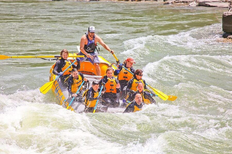 Jackson: 8-Mile Small-Boat Whitewater Rafting Trip - Calm water, canyon views, and useful river stories