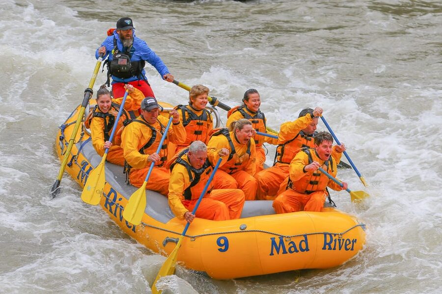 Jackson: 8-Mile Small-Boat Whitewater Rafting Trip - From the shuttle to the Snake River
