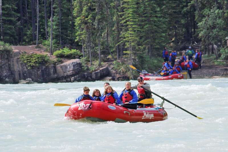 Jasper: Canyon Run Family Whitewater Rafting - The safety talk comes before the fun