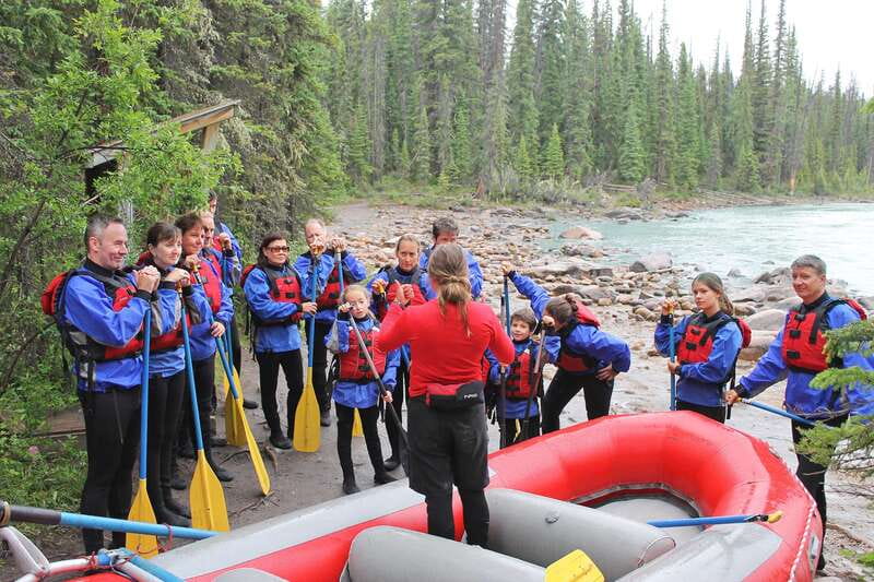 Jasper: Canyon Run Family Whitewater Rafting - From Connaught Drive to the river