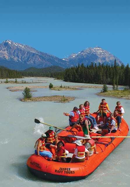 Jasper: Jasper National Park Easy 2-Hour Rafting Trip - What you see from the Athabasca