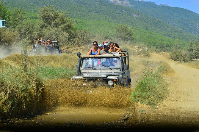 Jeep Buggy Rafting and Zipline Adventure in Side - Safety briefing and river preparation