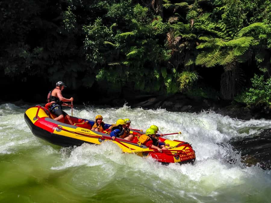 Kaituna River and Tutea Falls Whitewater Rafting - From Okere Falls Road to the river