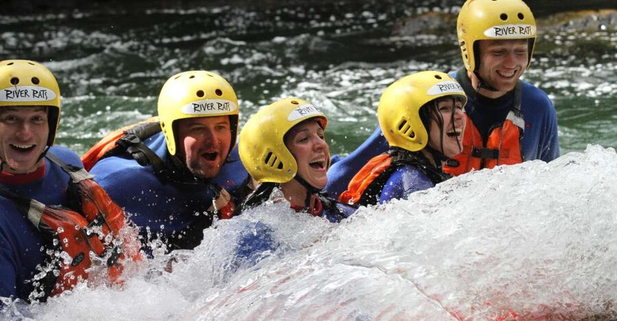 Kaituna River Rafting Grade 5 - The Okere Falls Scenic Reserve between the rapids