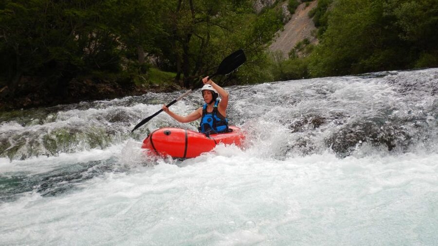 Kaštel Žegarski: Zrmanja River Packrafting - Learning to control a single-seat packraft