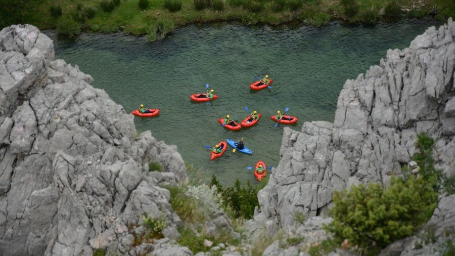 Kaštel Žegarski: Zrmanja River Packrafting - The first 1.5 hours: calm paddling and early rapids