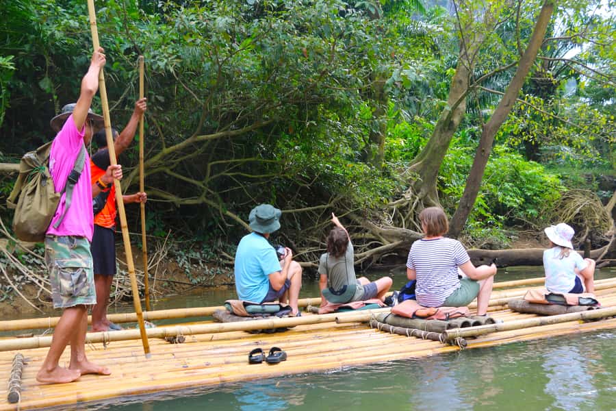 Khao Lak: Khao Sok Bamboo Rafting and Elephant Bathing Trip - An early start from Khao Lak