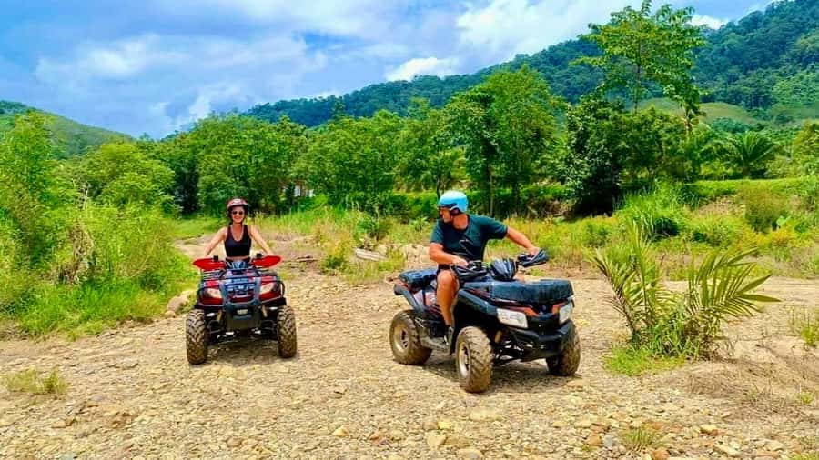 Khao Lak: Rafting, ZipLine, Lunch Buffet ,ATV Options Trip - The 200-meter zipline and its limits