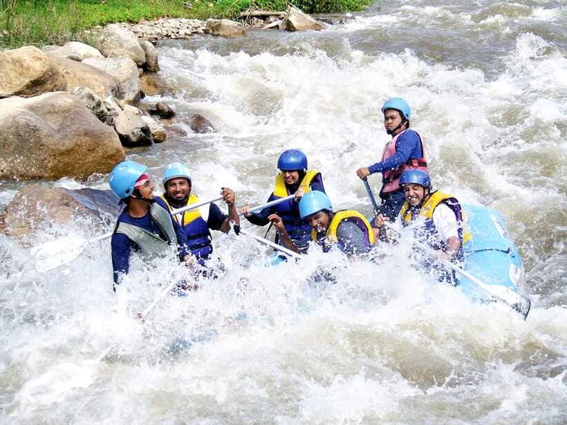Khao Lak: White Water Rafting, Zipline and Elephant Feeding - Rope bridge, skywalk, and a serious zipline