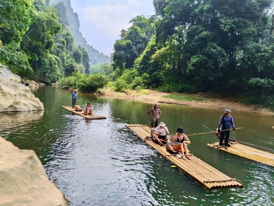 Khao Sok: Private Bamboo Rafting & Jungle Cave Temple Tour - Coffee, bamboo, and the small details