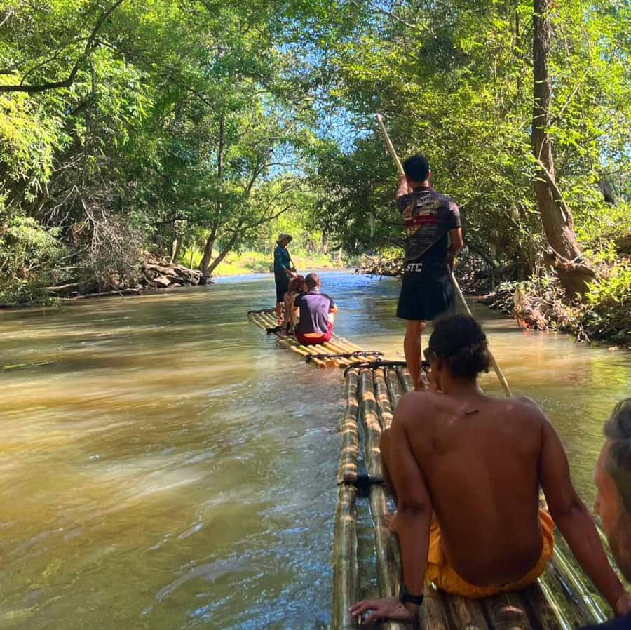 Khao Sok: Private Bamboo Rafting & Jungle Cave Temple Tour - What the raft ride really feels like