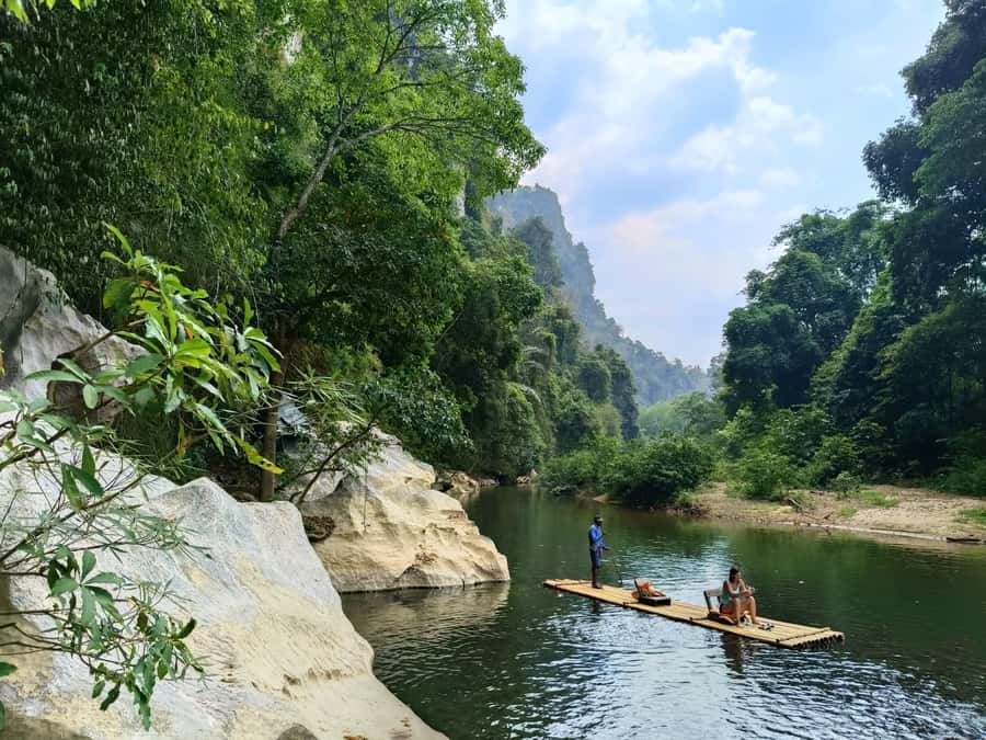 Khao Sok: Private Bamboo Rafting & Jungle Cooking Adventure - Picking ingredients in the organic garden