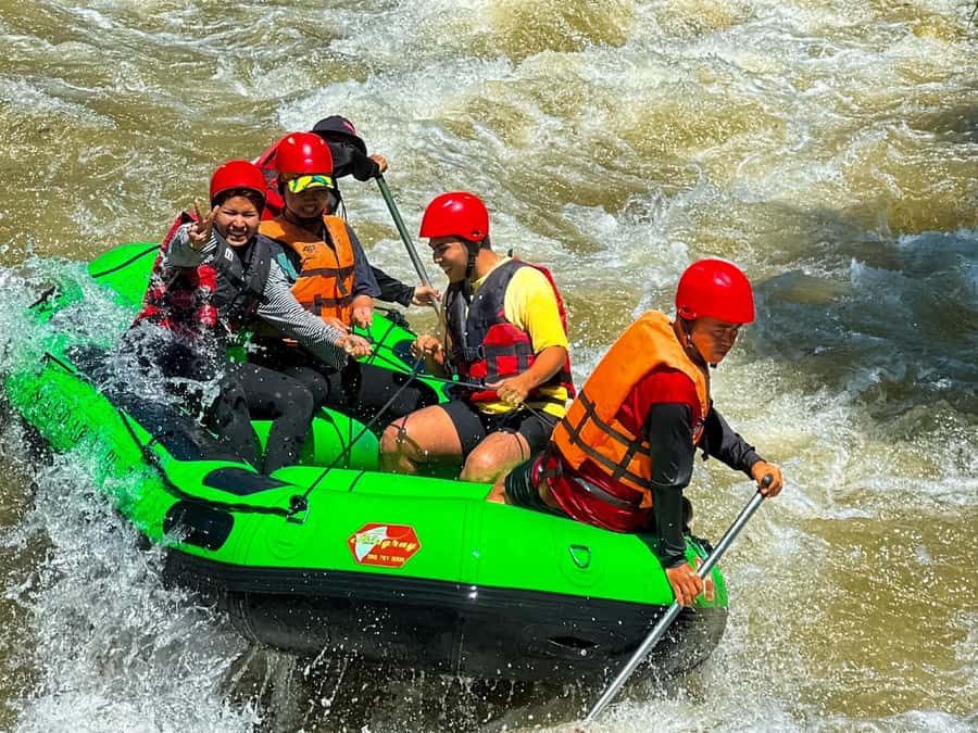 KhaoLak:ATV, ZipLine, & Rafting Adventure Monkey Cave Temple - Song Phraek River rafting, the day’s biggest thrill