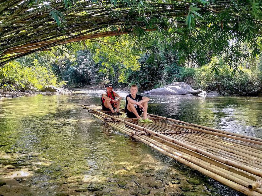 Khaolak: Bamboo Rafting, Waterfalls, and Turtle Conservation - Wang Kiang Koo Waterfall and the bamboo raft