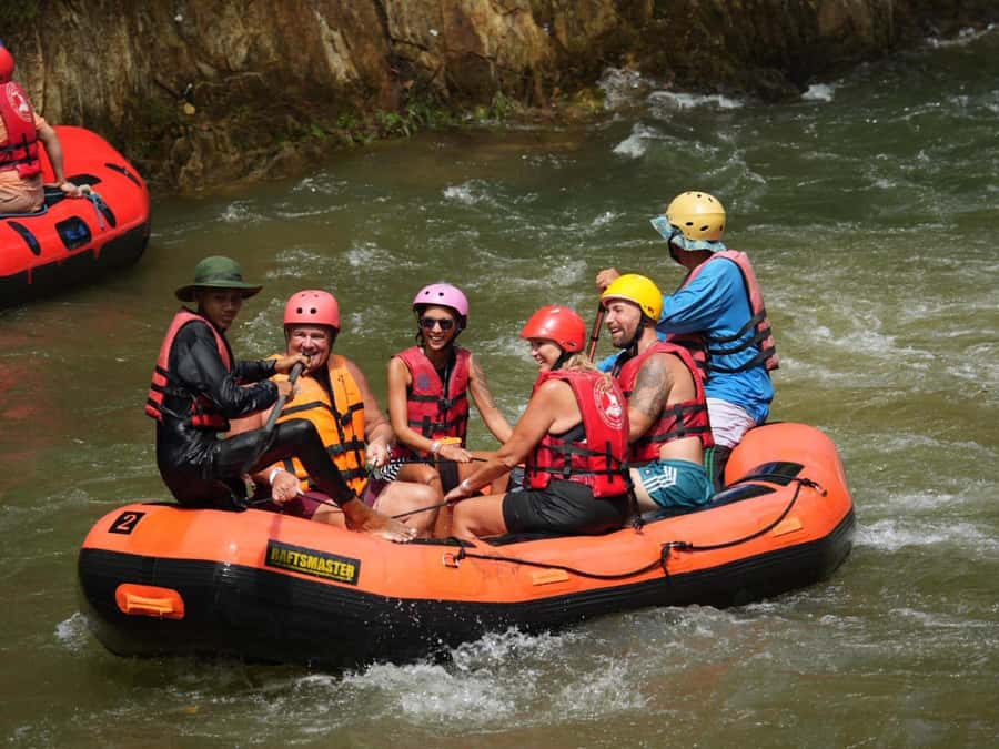 KhaoLak :White Water Rafting ,Monkey Cave, Elephant Bathing - The one-hour ride into Phang Nga