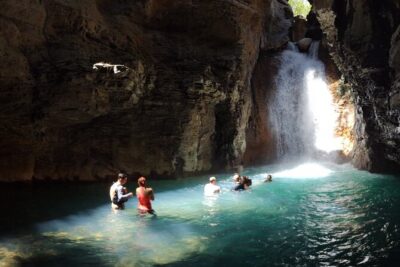 La Leona waterfall Cliffjumping White water Tubbing PrivateTour