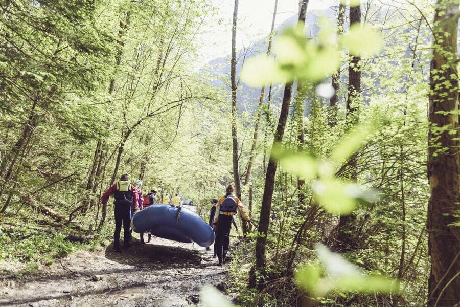 Lenggries: Guided Rafting Adventure on the Isar - A gentle river trip with one proper whitewater moment