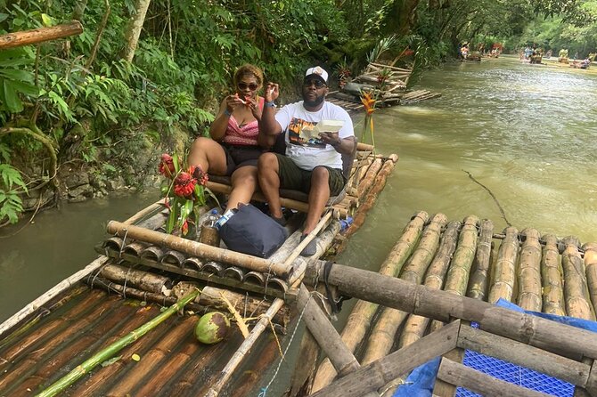 Lethe Bamboo Rafting on the Great River & Jerkie Pon the River - River views, greenery, and signs of local life