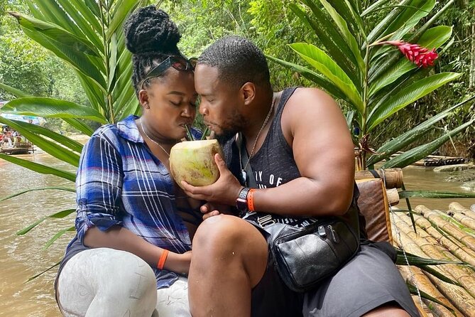Lethe Bamboo River Rafting Tour - Jamaica's Vibest River - Fresh coconut, bamboo straws, and the local feel