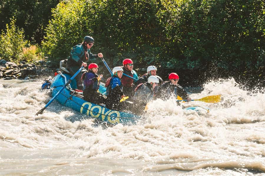 Matanuska Glacier Lions Head Whitewater Rafting - Caribou Creek gives you time to learn