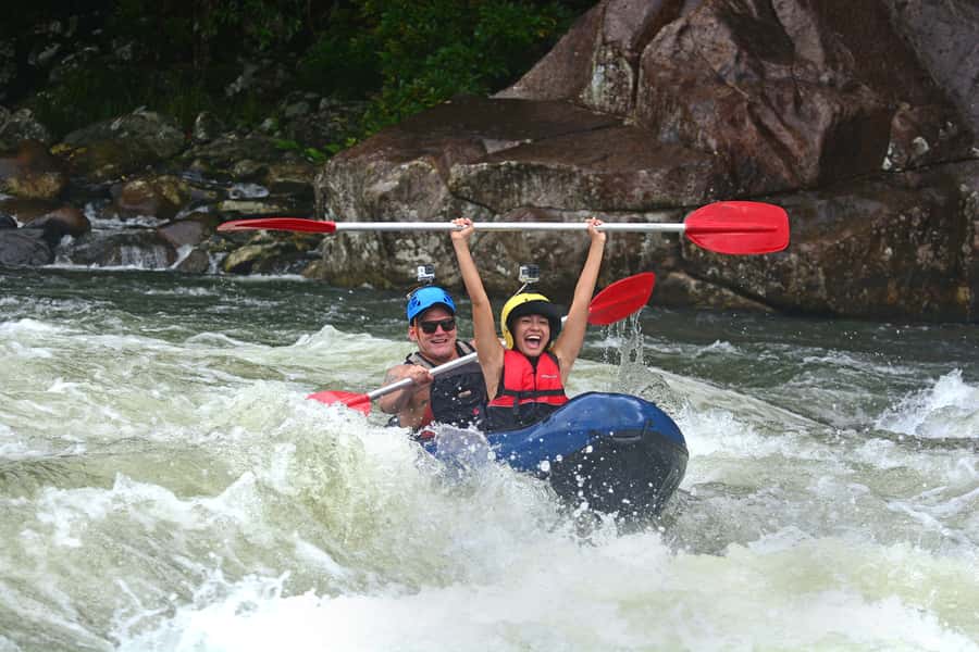 Mission Beach: Tully River Half Day White Water Rafting - Getting fitted out at the river