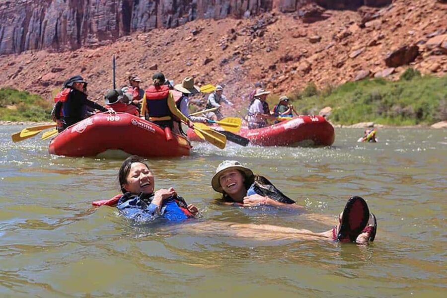 Moab: Colorado River Mid-Day Rafting with BBQ Lunch - Whites Rapid and the narrowing canyon