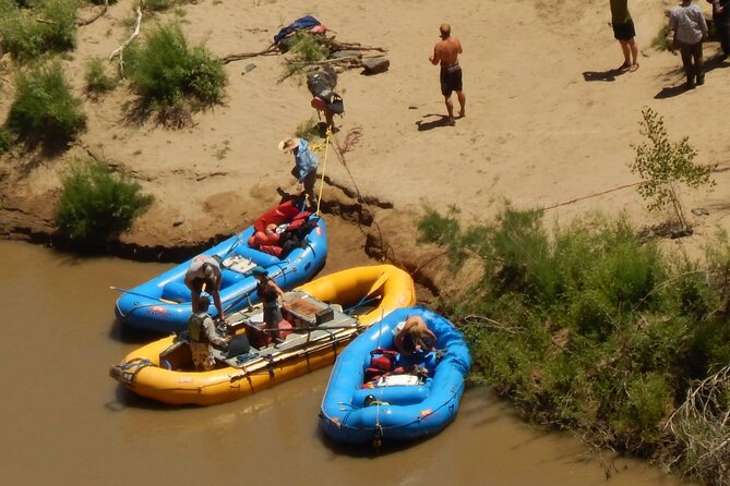 Moab Combo: Colorado River Rafting and Canyonlands 4X4 Tour - Colorado River rafting near Fisher Towers