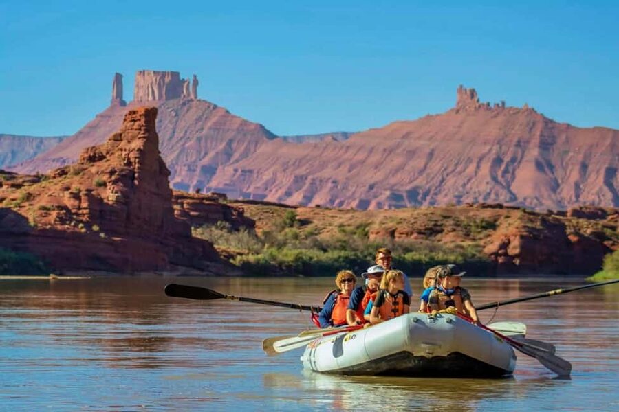 Moab: Half-Day Rafting Trip on Colorado River - From the Moab office to Castle Valley