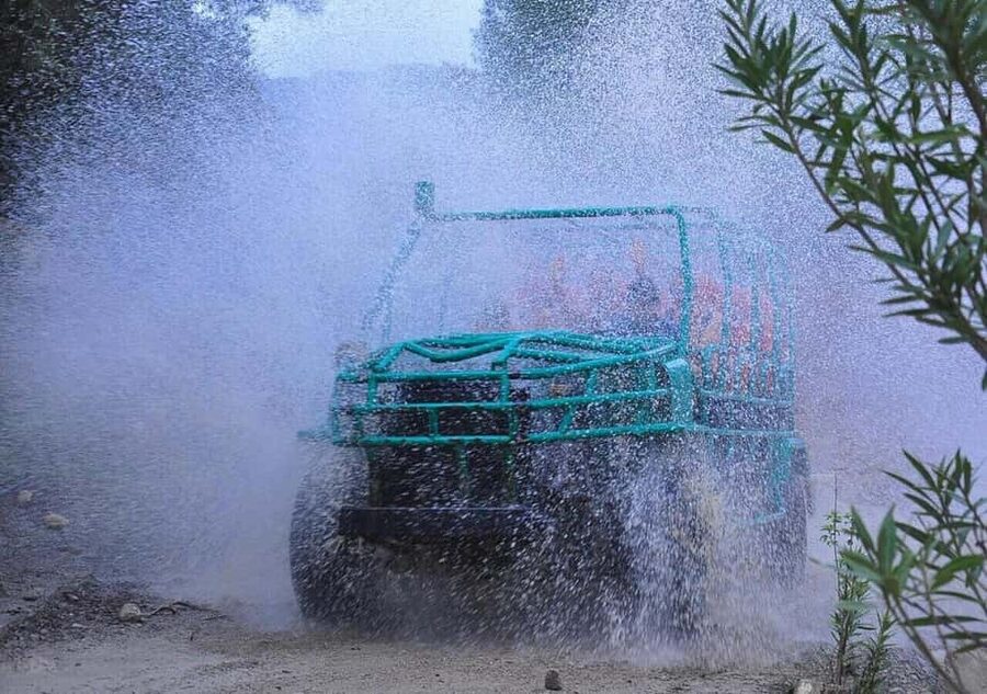 Monster Truck Adventure, Buggy, Rafting & Zipline + Lunch - A zipline over the forest