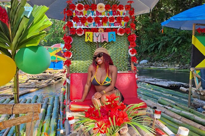 Montego Bay: Bamboo Rafting with Limestone Massage & Shopping - On the raft with Jay, Junior, or Maestro