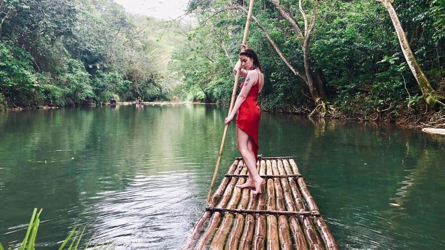 Montego Bay: Private Bamboo Rafting with Limestone Massage - Two hours on a traditional bamboo raft