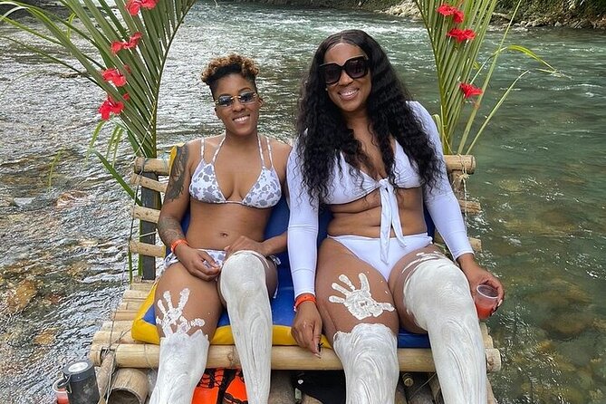 Montego Bay Rafting, Hip-Strip Shopping & Margaritaville Tour - A bamboo raft on the Great River at Lethe