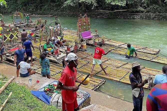 Montego Bay Shopping Tour and Bamboo River Rafting - A quiet start on the Great River at Lethe