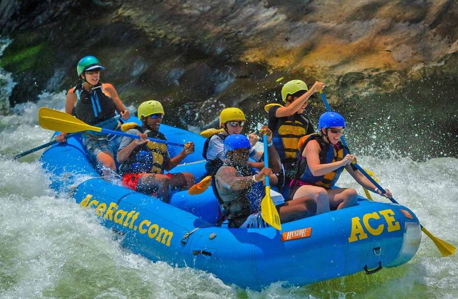 New River Gorge Whitewater Rafting - Lower New Half Day - The first river miles: learning the raft