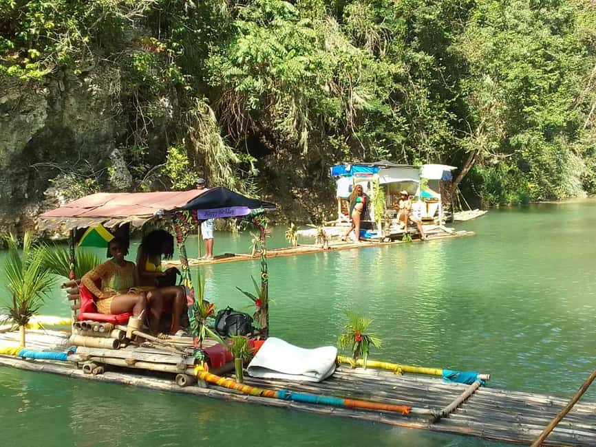 Ocho Rios : Bamboo River Rafting and HorseBack Riding - Floating down Rio Nuevo on bamboo