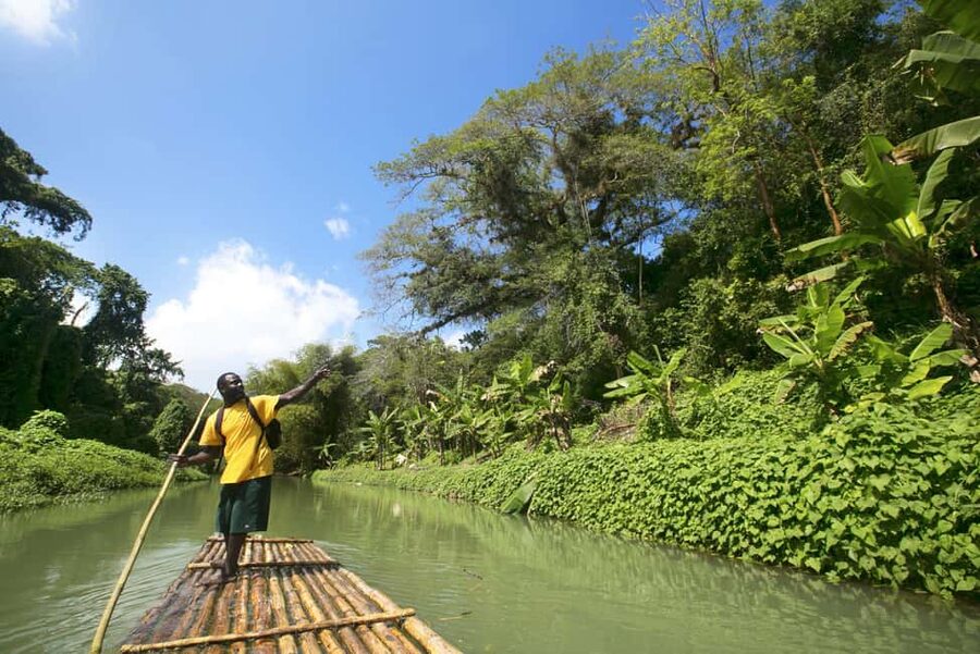 Ocho Rios: Horseback Riding in the Ocean and Bamboo Rafting - Bamboo rafting on the White River