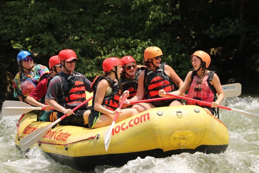 Ocoee River: Middle Ocoee Guided Rafting Tour - The blue bus ride to the launch
