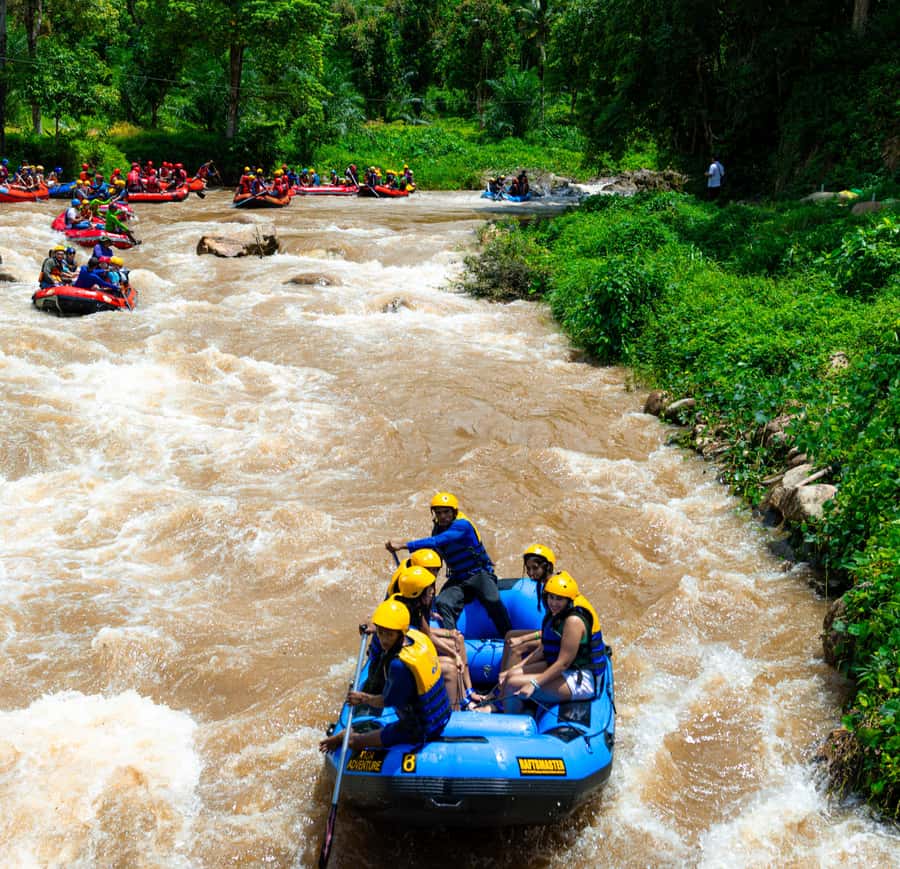 Pa Tong: Rainforest Day Trip with Cave, Rafting, ATV & Lunch - A short zipline, not a major flying course