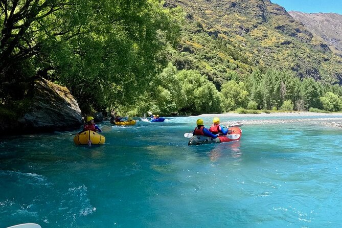 Packraft Wanaka - Wetsuits, paddle practice, and two-person rafts